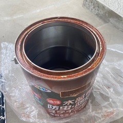 【取引中】油性ペンキ　防虫・防腐　マホガニー（茶系）の画像