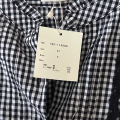 RAY CASSIN ブラウス ギンガム チェック レース　シャツ　レディースの画像