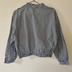 RAY CASSIN ブラウス ギンガム チェック レース　シャツ　レディースの画像