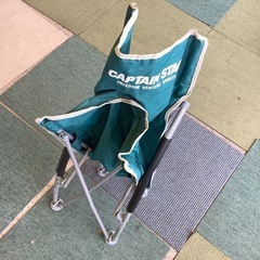 【リサイクルサービス八光】キャプテンスタッグ ラコンテ ロースタイル イージーチェア グリーンの画像