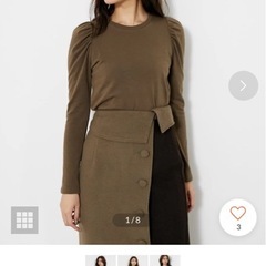rienda ショルダーギャザーカットTOPの画像
