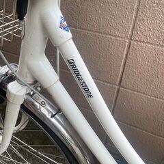 リサイクルショップどりーむ荒田店　No484 自転車　シティサイクル　２７インチ　BRIDGESTONE　ベルトドライブ　ギア切り替え不可　の画像