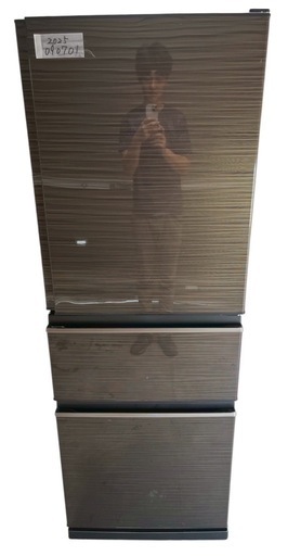 中古　MITSUBISHI　三菱　冷蔵庫　3ドア　右開き　MR-CX33G-BR　330L　2022年製