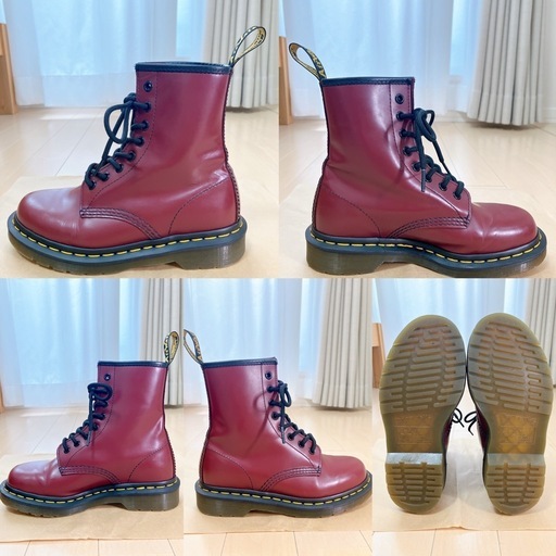 美品 デリケートクリーム付 ドクターマーチン8ホールブーツ 22㎝