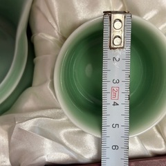 龍泉青磁/和食器/10点  箱入り 陶器茶器セットお猪口の画像
