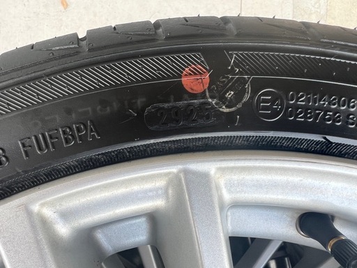 スイフトスポーツ純正17インチホイールほぼ新品タイヤ付き4本セット
