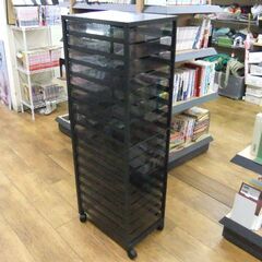 レターケース 17段 書類ケース 幅29.5×奥行40×高さ110cm キャスター付き 収納ケース オフィス用品 札幌市 厚別区の画像