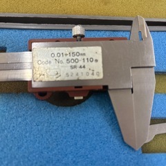 ミツトヨ デジタルノギス 150mm 0.01mm精度 ケース付きの画像