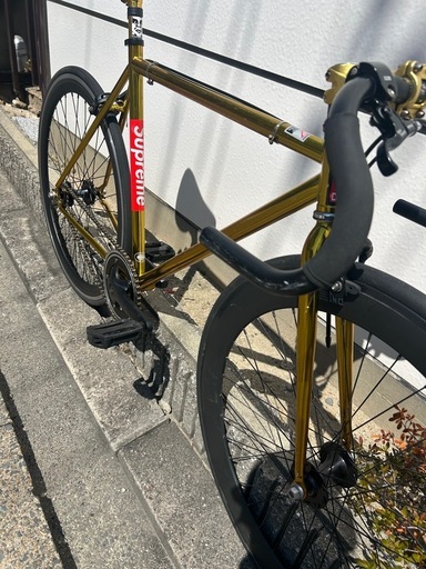 ピストバイク オリジナルカスタム 52cm ゴールド