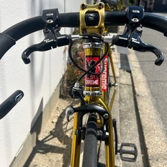 ピストバイクオリジナルカスタム52cm ゴールド (けんた) 淡路の