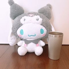 シナモロール✖️クロミ　ぬいぐるみ　可愛い　大きめの画像