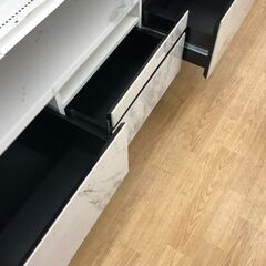 ★リユースのサカイ幸手店★SJ10433★ジモティ割あり★  大理石調　TV台  W150×D40×H42 クリーニング済み の画像