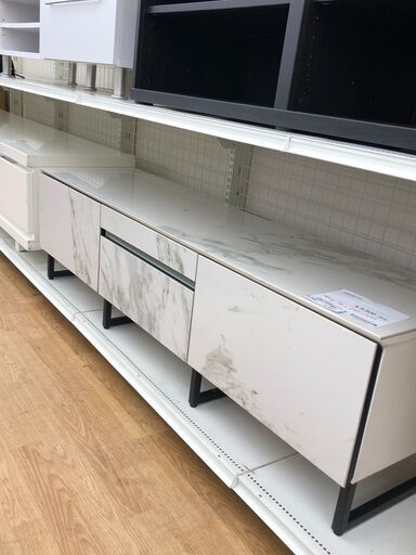 ★リユースのサカイ幸手店★SJ10433★ジモティ割あり★  大理石調　TV台  W150×D40×H42 クリーニング済み