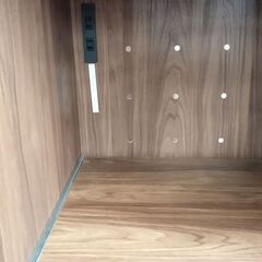 ★リユースのサカイ春日部店★KJ11731  食器棚 ダークブラウン H182×W95×D47 クリーニング済みの画像