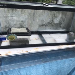 90cmガラス水槽と水槽台の画像