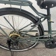 ９J12　太いタイヤ　２６サイズ６段変速オートライト　★自転車専門店の中古車です★　【消費税込み・防犯登録６００円込みの画像