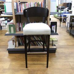 チェア カウンターチェア 幅43×奥行42×高さ105cm ブラウン×ホワイト イス 椅子 札幌市 厚別区の画像