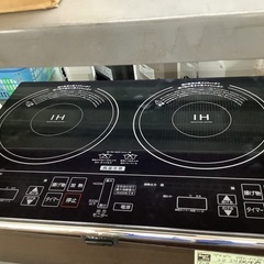 ヤマゼン 2口 IH調理器 IHW-S1460G 台付 管D250912BK (ベストバイ 静岡県袋井市)の画像