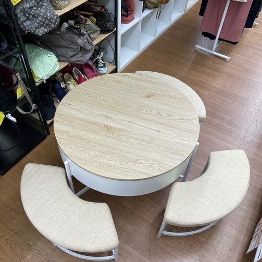 ⭐︎ドリーム荒牧店⭐︎ジモティー割引有⭐︎【クリーニング済み】ダイニングセット　NAT