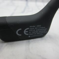 ( M-860 )Shokz ショックス　S803 OpenRun　ワイヤレス 骨伝導イヤホン Bluetooth 本体のみ 中古 動作未確認の画像