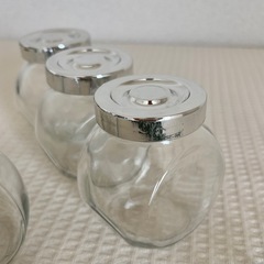 IKEA含むガラス瓶　キャニスター　5個セット　お菓子屋さんの瓶みたいの画像