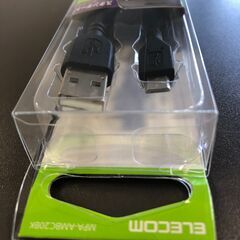 ☆【未使用保管品】充電専用ケーブル USB Micro-B Type-B 2.0m ELECOM スタンダードケーブル ブラック(NF250912) Zi-2122の画像