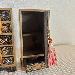 ミニチュア　雛人形用飾り 和風 タンス　引き出し　チェスト　ドールハウスの画像