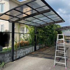 カーポート　片屋根　バラして保管　高さ2630mm   3020mm 幅2800mm 長さ5000mm　の画像