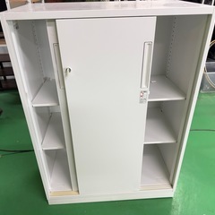 ★フロンティアグループいわき店★お手頃価格！コクヨ　スライド書庫　2枚扉/カギ付 宅配ボックス W900xD450xH1120 事務用品 の画像