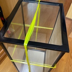 ガラス製　飾りケースの画像