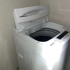 ハイセンス 洗濯機 5.5kg 1-2人用 スリム 最短10分洗濯の画像