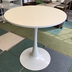 【リサイクルサービス八光】幅70㎝　 カフェテーブル ( ホワイト)の画像