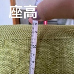 処分予定‼️シングルソファ　グリーンの画像