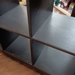 IKEA　カラックス　キャスター付 シェルフユニット　イケア　収納　KALLAX　サイズ（約）幅122×奥39.5×高94　　■近隣配送無料 買取GO‼　栄和店の画像