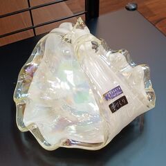 KURATA craft glass   クラタ クラフトグラス   オーロラガラスバスケット　サイズ（約）幅19×奥20.5×高94　　■近隣配送無料 買取GO‼　栄和店の画像
