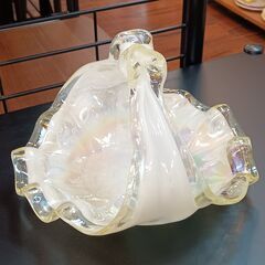 KURATA craft glass   クラタ クラフトグラス   オーロラガラスバスケット　サイズ（約）幅19×奥20.5×高94　　■近隣配送無料 買取GO‼　栄和店の画像