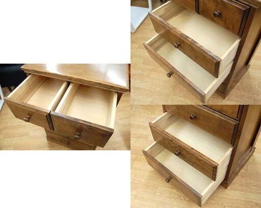 World Furniture チェスト 5段 幅60×奥行45×高さ99cm 木製 タンス 箪笥 衣類収納 ワールドファニチャー 札