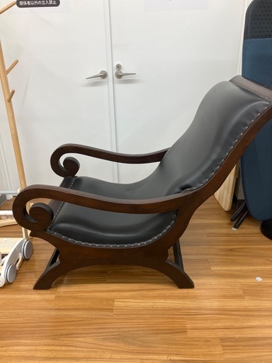 【取りに来られる方限定！】パーソナルチェア オットマン付き