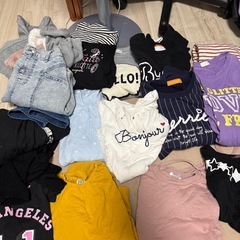 まとめ売り　冬服女の子120 130 小学生　女子 普段着　汚れありの画像