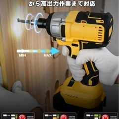 限定1名❣️ 新品未使用品✨️ 電動インパクトレンチ 充電式 インパクトレンチ 電動レンチ インパクトドライバーの画像