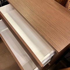 【武蔵小山店】ニトリ NITORI HIGH CHEST FOW2 80HC MBR 5段タンス チェスト 衣類収納　収納家具 洋服タンス ハイチェストの画像