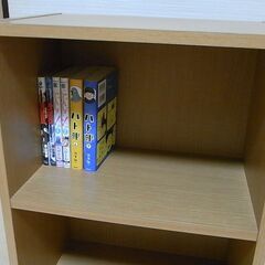 【無料】カラーボックス、本棚（高さ59センチ、幅44センチ、奥行き27.5センチ）　＊漫画の単行本を入れたり、物を入れたりするのに便利の画像