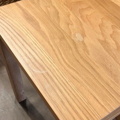 【武蔵小山店】 無印良品 MUJI 良品計画 無垢材サイドテーブル サイドテーブルベンチ オーク材 無垢材家具の画像