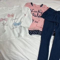 女の子秋冬服10点まとめ売り130cmの画像