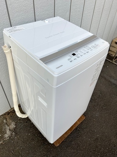 美品■東芝 5.0kg 洗濯機 AW-5GA2 2023年製■TOSHIBA 1人用縦型洗濯機■Wシャワー洗浄 部屋干しモード スピードコース
