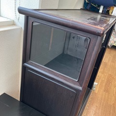 アンティーク飾り棚　ブラウン【取りに来れる方限定】の画像