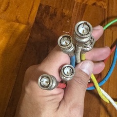 20mくらい？5本セット同軸ケーブル（BNC）の画像