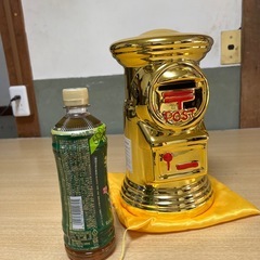 貯金箱、黄色ポスト郵便局の画像