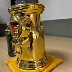 貯金箱、黄色ポスト郵便局の画像