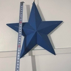 ブリキ　スターオーナメント ブルーの画像